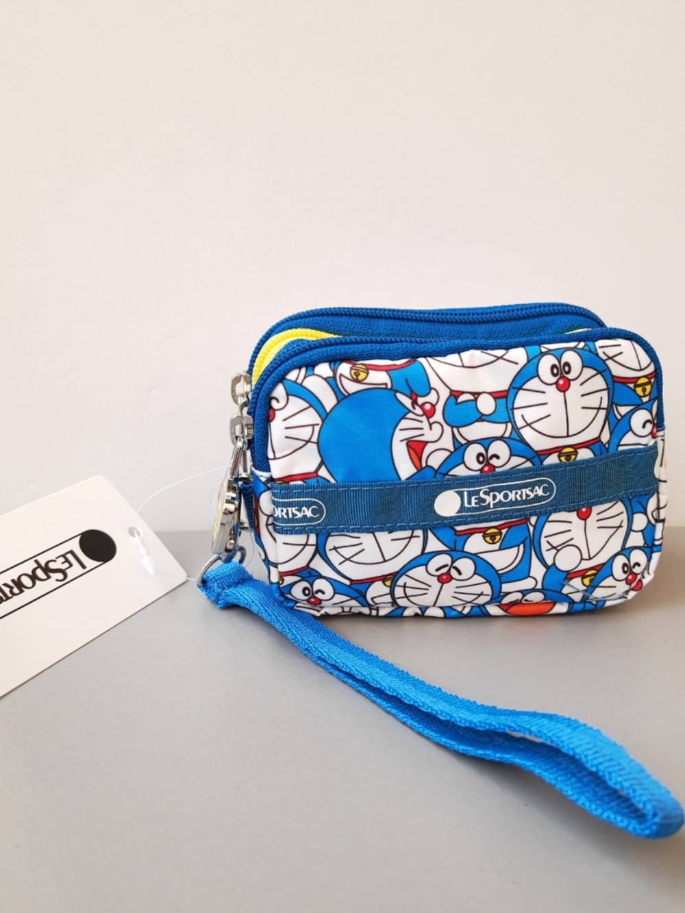 LeSportsac Doraemon 3 Zipper Wristlet Wallet NWT